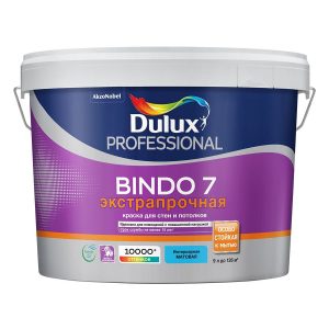 Краска Dulux Professional Bindo 7 водно-дисперсионная матовая база BC ( 9л)
